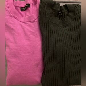 Banana Republic Pink and Green Sweaters XS